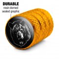 Black Bear Illustration Valve Stem Caps For Tire Rim Wheel Aluminum Yellow