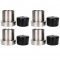 Qiilu 4pcs 2 441in Stainless Steel Trailer Bearing With Protective Buddy Bra Accessory