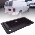 Black Rear Door Handle License Plate Tag Bracket Replacement For 1992-2007 Econoline E150 E250 E350 