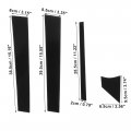 X Autohaux 8 Pcs Door Cover Panel Trim Pillar Posts Exterior Window Anti Scratch Stickers For Nissan Sentra 2020-2021 Black