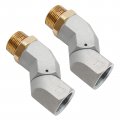 Vkinman 3 4 Npt Fuel Swivel With Roating Connector For Transfer Pump Hose 360 Rotating Plane 2 Pcs 1  