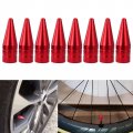 8 Pack Red Long Spiked Wheel Tires Valve Stem Caps Metal Thread Kit For 1995-2016 Hyundai Accent 