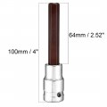Uxcell 1 2 Drive X H10 10mm Hex Bit Socket S2 Steel Bits Cr-v Sockets 4 Length Use With Ratchet Wrench Slide Bar Extension Rod