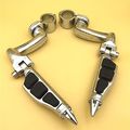 Xkh Group Motorcycle Chrome 360 Adjustable Peg Mounting Kit Stiletto Shape Foot For Honda Goldwing Vtx1300 Shadow Valkyrie