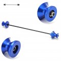 Rear Fork Crash Slider Motorcycle Axle Wheel Protector Cnc Aluminum Alloy Replacement For Yamaha Tenere 700 2019a 2021 Blue