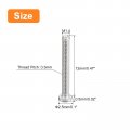 Uxcell M1 4-0 3 X 12mm 100pcs Flat Round Head Screws 304 Stainless Steel Phillips Drive Machine Hardware Fastener For Furniture