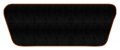 Orange Edge Custom Fit Small Cargo Trunk Carpet Mat Black For Mercedes-benz 300sl 1993 1992 1991 1990 