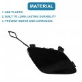Uxcell Car Front Right Bumper Tow Hook Cover No A2128850526 For Mercedes-benz E250 2014-2015 Bright Black