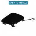 Uxcell Car Front Right Bumper Tow Hook Cover No A2128850526 For Mercedes-benz E250 2014-2015 Bright Black