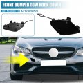 Uxcell Car Front Right Bumper Tow Hook Cover No A2128850526 For Mercedes-benz E250 2014-2015 Bright Black