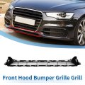 1 Pcs Lower Front Hood Bumper Grille Grill Center No 4g0807683c For Audi A6 C7pa Sline 2018 Sport Style Black