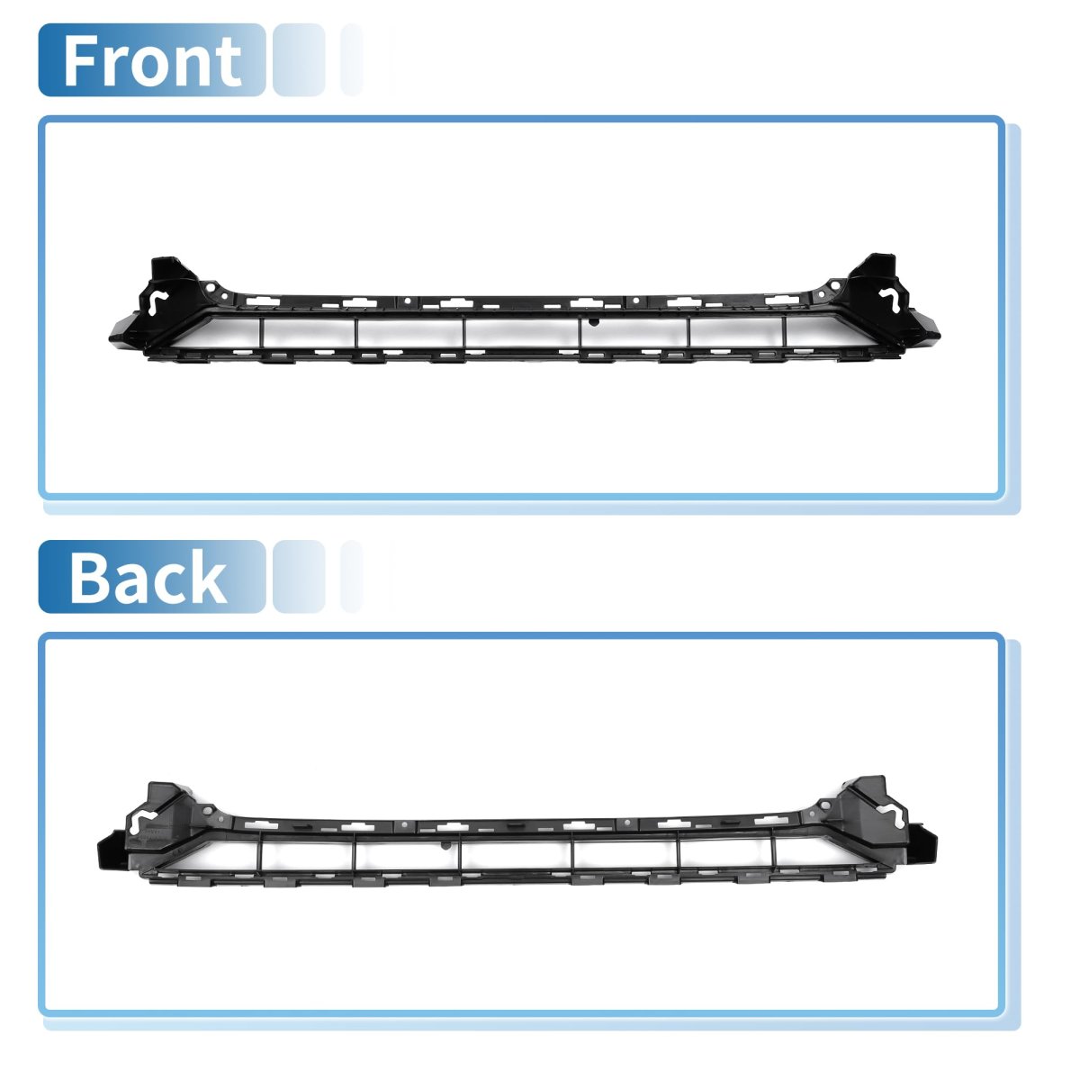 1 Pcs Lower Front Hood Bumper Grille Grill Center No 4g0807683c For Audi A6 C7pa Sline 2018 Sport Style Black