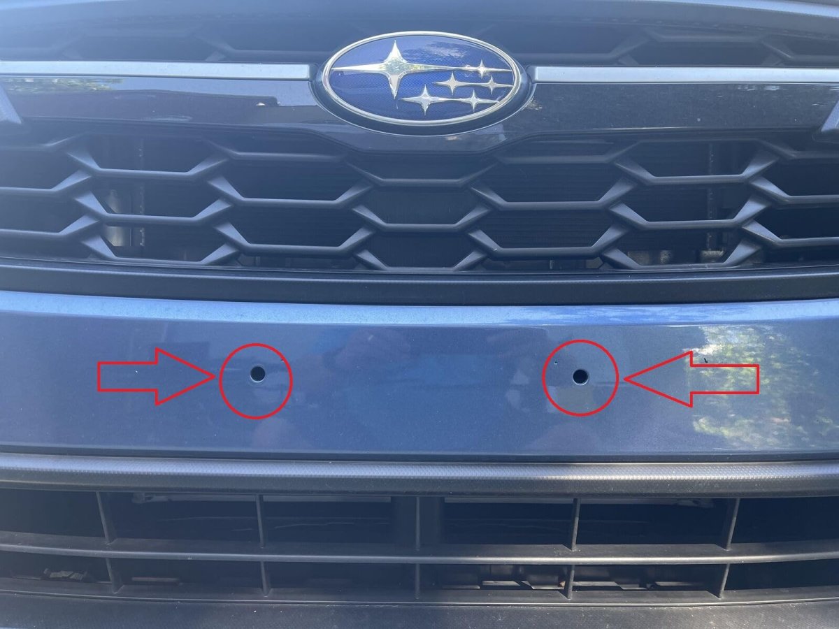 Front License Plate Mount Bcket Round Hole Apter Kit For Subaru Impreza 2012a 2025 A Holder Set With 2 Adapters Toggle Anchors