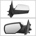 Left Driver Side Chrome Power Heated W Puddle Light Rear View Mirror Compatible With Chevy Silverado Gmc Sierra 14-18