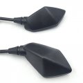 Smt- Black Left And Right Rearview Mirrors Compatible With Kawasaki Z1000 Z750 Versys Kle 650 Zrx1100 Zrx1200 Er6b Er-6n Zephyr