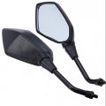 Smt- Black Left And Right Rearview Mirrors Compatible With Kawasaki Z1000 Z750 Versys Kle 650 Zrx1100 Zrx1200 Er6b Er-6n Zephyr