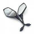 Smt- Black Left And Right Rearview Mirrors Compatible With Kawasaki Z1000 Z750 Versys Kle 650 Zrx1100 Zrx1200 Er6b Er-6n Zephyr