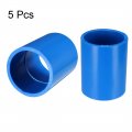 Uxcell 32mm Straight Pvc Pipe Fitting Coupling Adapter Connector Blue 5 Pcs