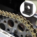 X Autohaux 4pcs 12mm Universal Dia Hole Chain Adjuster Block Tensioner Black Metal For Motorcycle