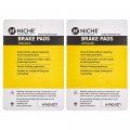 Niche Brake Pad Set For Suzuki Gsxr600x Gsxr1000z Gsxr750x 59100-29820 69100-18810 Front Rear Organic