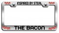 Inspired By Steal The Bacon Chrome Metal License Plate Frame Tag Holder J73