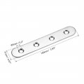 Uxcell Repair Plate 100mm X 17mm Flat Fixing Mending Bracket Connector With Screws 12 Pcs