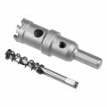 Uxcell Carbide Hole Saw Drill Bit 22mm Cutter For Stainless Steel Alloy Cast Iron Copper Metal Sheet With Limit Step
