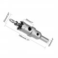 Uxcell Carbide Hole Saw Drill Bit 22mm Cutter For Stainless Steel Alloy Cast Iron Copper Metal Sheet With Limit Step