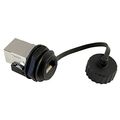 Asi Asicpicrj45s Rj45 Panel Mount Waterproof Connector Shielded Front Female Ip67 Nema 6p Cover Sold Separately 