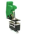 Safety Toggle Switch Spdt Center Off 20 Amp Green 
