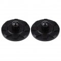 Qiilu Hood Pin Lock 2pcs Universal Aluminum Racing Bonnet Latch Appearance Kit Black