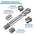 2pcs Spiral Flute Thread Taps 5 8-11 Unc 2b Machine Threading Tap Bit Uncoated Screw Tapping Repair Tool M2 High-speed Steel