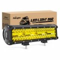 Nilight 18033c-a 12 Inch 240w Amber Lights Triple Row Spot Flood Combo 30000lm Bar Driving Boat Led Off Road For Trucks 2 Years 