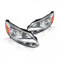 Instyleparts Clear Lens Headlight With Chrome Housing Made For And Focus 4 Door Sedan Hatchback 