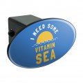 I Need Some Vitamin Sea Beach Funny Humor Oval Tow Trailer Hitch Cover Plug Insert