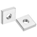 100pcs M5x12mmx3mm Square Nuts Carbon Steel Zinc Plated Coarse Thread Fasteners For Home Repairs And Professional Engineering 