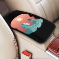 Itinspace Car Armrest Cover Waves Sailing Adventure Design Universal Fit Console Stylish And Functional 12 X 8 Center For