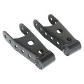 Rear Lowering Shackle Kit Black 6400 For C1500 C2500 Suburban K2500 Tahoe S10 1988 To 2004 Silverado Sierra 1500 Ram 1500 F150 