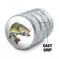 Largemouth Bass Fishing 6 Valve Stem Caps For Tire Rim Wheel Aluminum