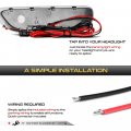 Vipmotoz Full Led Strip Front Side Marker Lights Fender Parking Lamps Compatible With 2000-2003 Bmw E46 3 Series 323ci 328ci