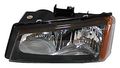 Left Headlight Assembly For 2005 To 2006 Chevrolet Silverado Led Light Source Waterproof Polycarbonate Lens Part Number 