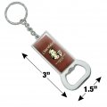 Chocolate More Satisfying Than Any Man Will Ever Be Funny Humor Retro Keychain Rectangle Chrome Plated Metal Bottle Cap Opener