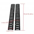 Waltyotur 2 Pcs Track Tie Down Rail 3 For Garages Vans Trailers Motorcycle Downs Bar Rails Powder Coat Black 2000 Lbs