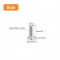 Uxcell M1 4-0 3 X 5mm 100pcs Flat Round Head Screws 304 Stainless Steel Phillips Drive Machine Hardware Fastener For Furniture