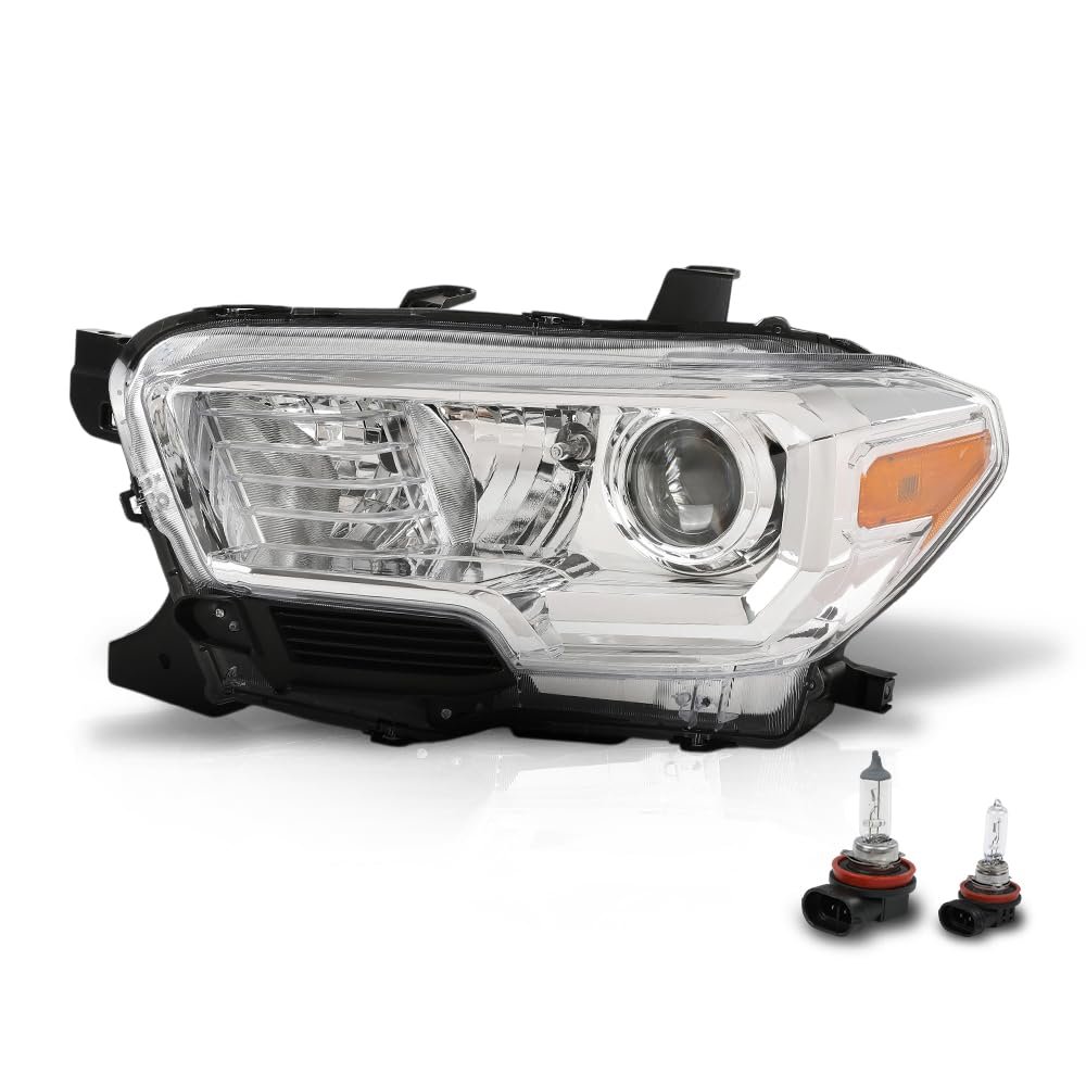 Headlight Assembly Left Driver Side For Toyota Tacoma 2016 2017 2018 Fits Models Without Factory Led Daytime Running Light