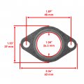 Caltric 4 Muffler Exhaust Pipe Gasket Seal Compatible With Kawasaki Mule Trans 4010 Kaf620 2009-2022