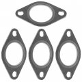 Caltric 4 Muffler Exhaust Pipe Gasket Seal Compatible With Kawasaki Mule Trans 4010 Kaf620 2009-2022