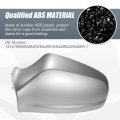 X Autohaux Car Rear View Left Driver Side Mirror Cover Cap Replacement Silver Tone For Opel Vauxhall Astra H 2004-2009 Guard