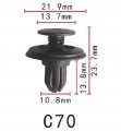 Autobahn88 Bumper Fascia Push-type Clip Compatible With Nissan 1986-on Oem 0155303101 Pack Of 20