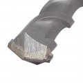 Uxcell 25mm Tip 200mm Long Chrome Steel Square Shank Masonry Hammer Drill Bit